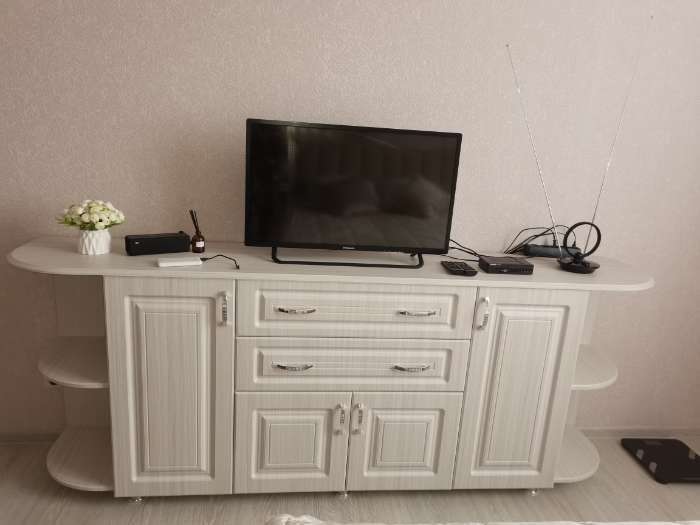 Фотография покупателя товара Комод напольный «Венеция 8», 2300×425×876 мм, цвет ясень анкор светлый/ясень бланко - Фото 1