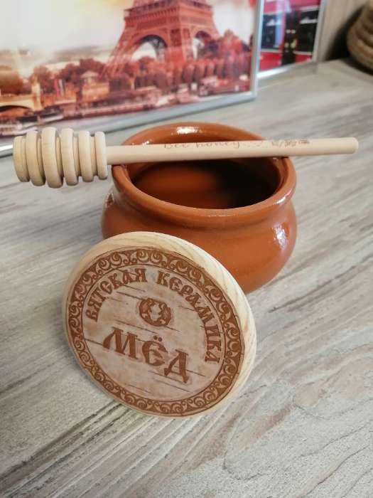 Фотография покупателя товара Ложка для меда Bee honey, 15 см - Фото 4