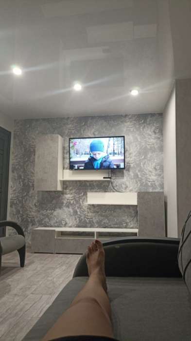 Фотография покупателя товара Гостиная под телевизор «Лира», 2130×1680×350 мм, цвет серый графит - Фото 29