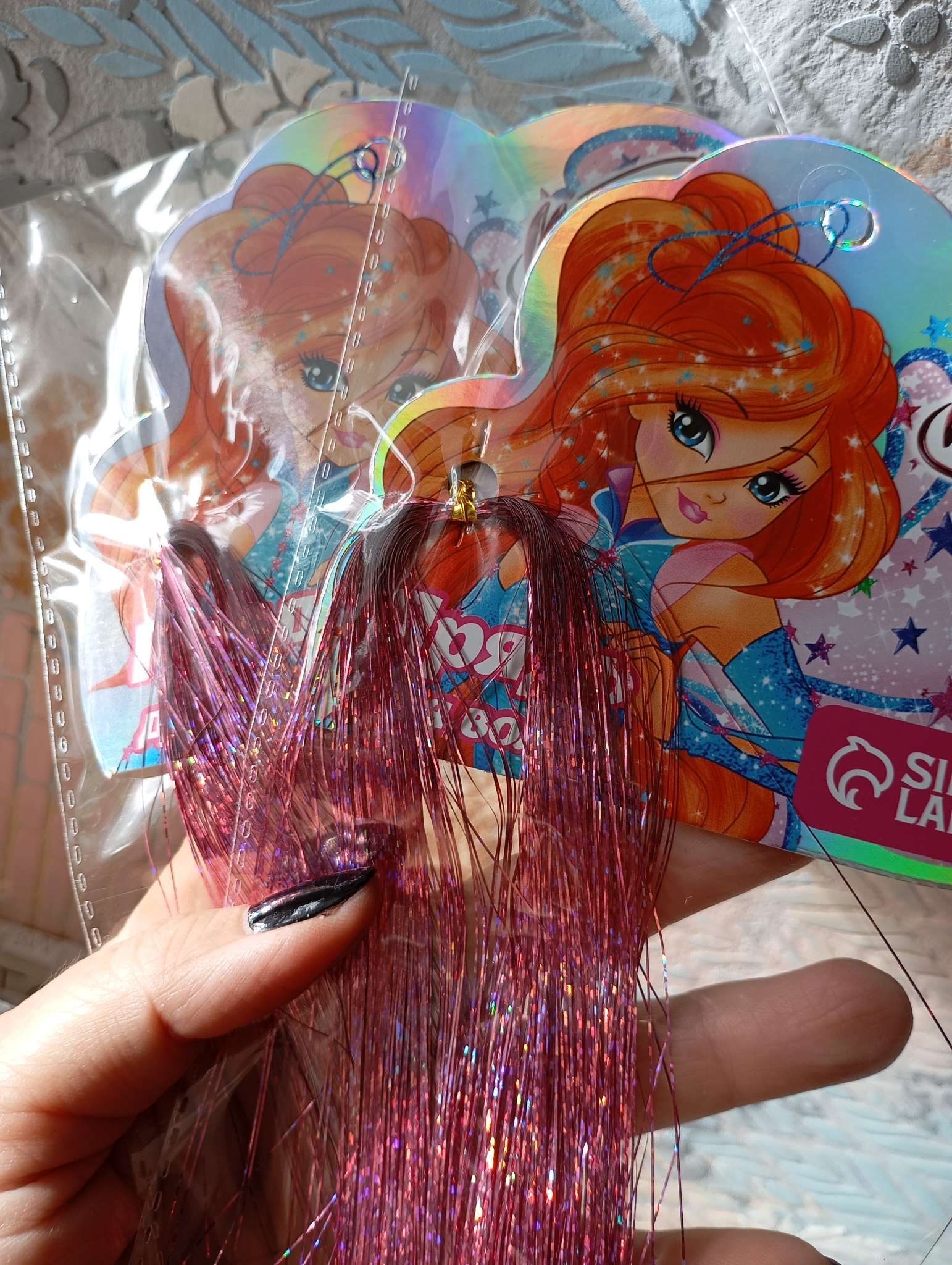 Фотография покупателя товара Прядь для волос блестящая, 40 см - Фото 1