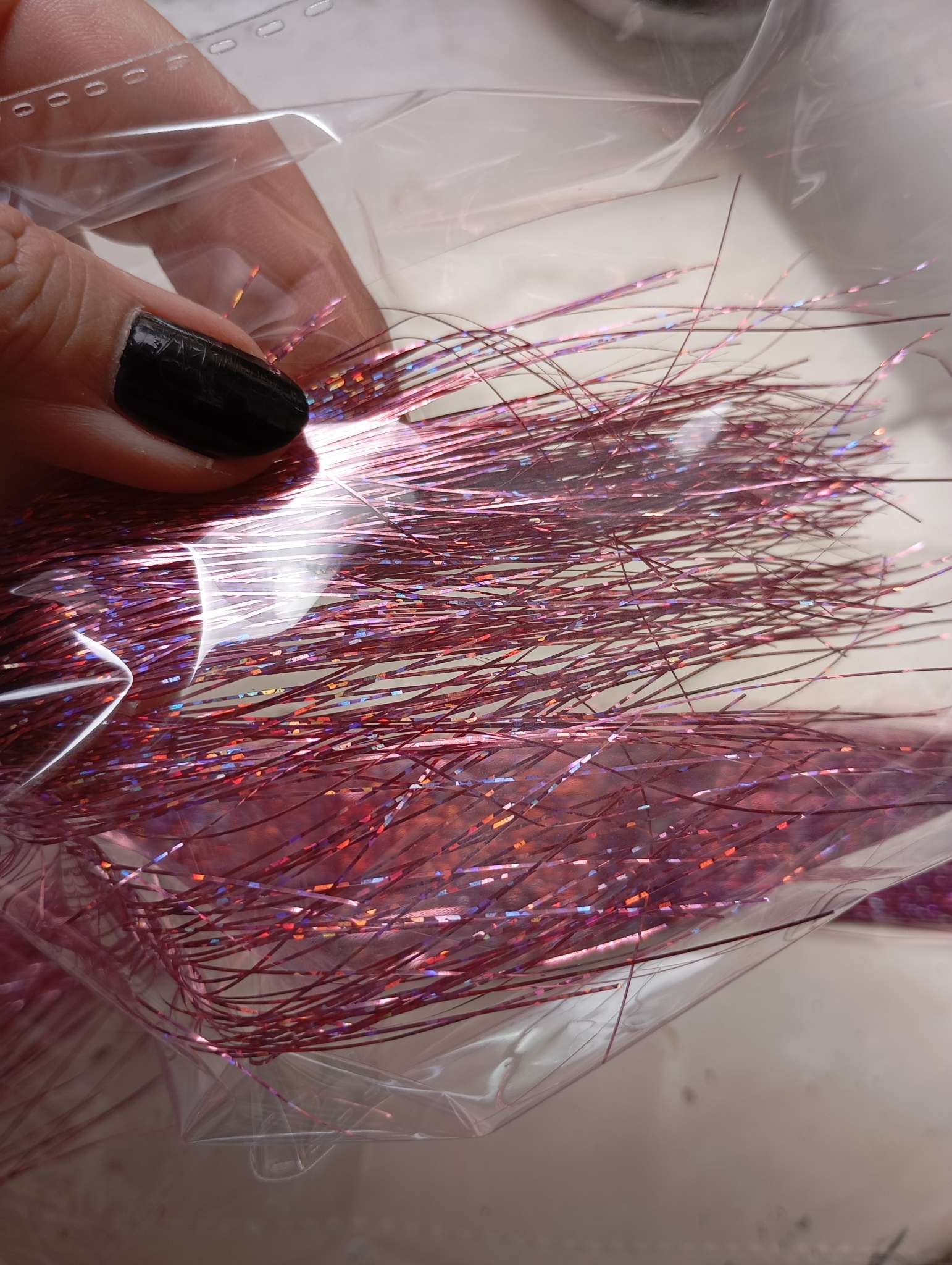 Фотография покупателя товара Прядь для волос блестящая, 40 см - Фото 3