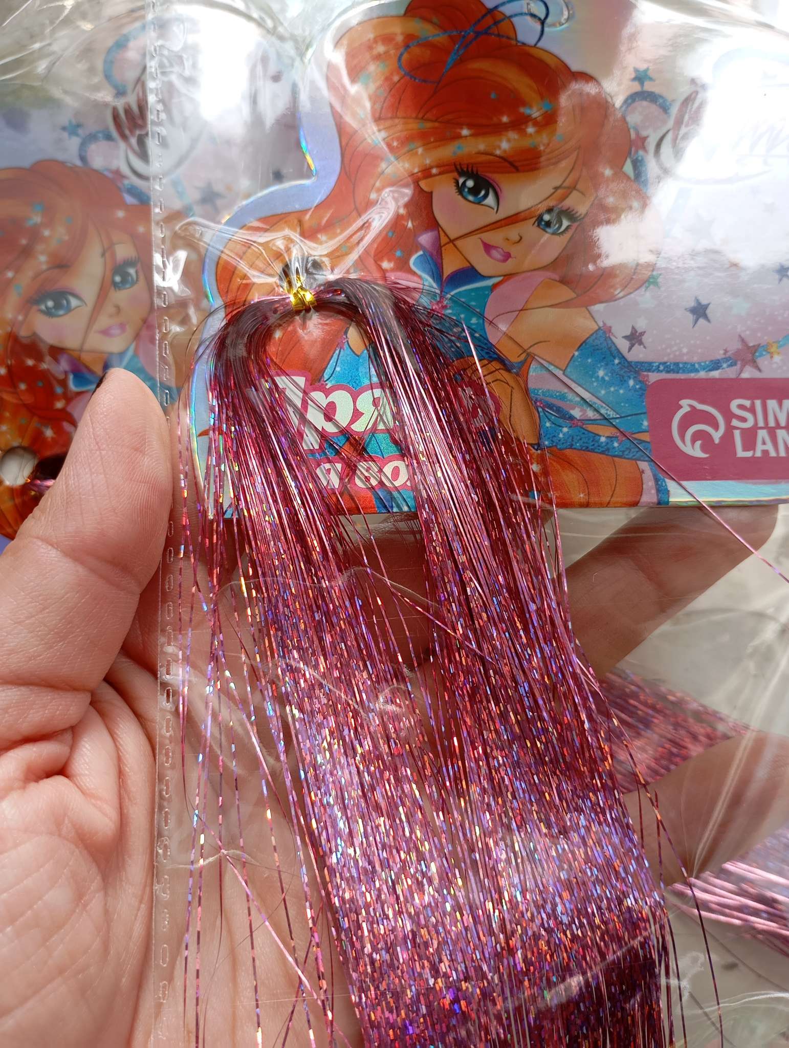 Фотография покупателя товара Прядь для волос блестящая, 40 см - Фото 2