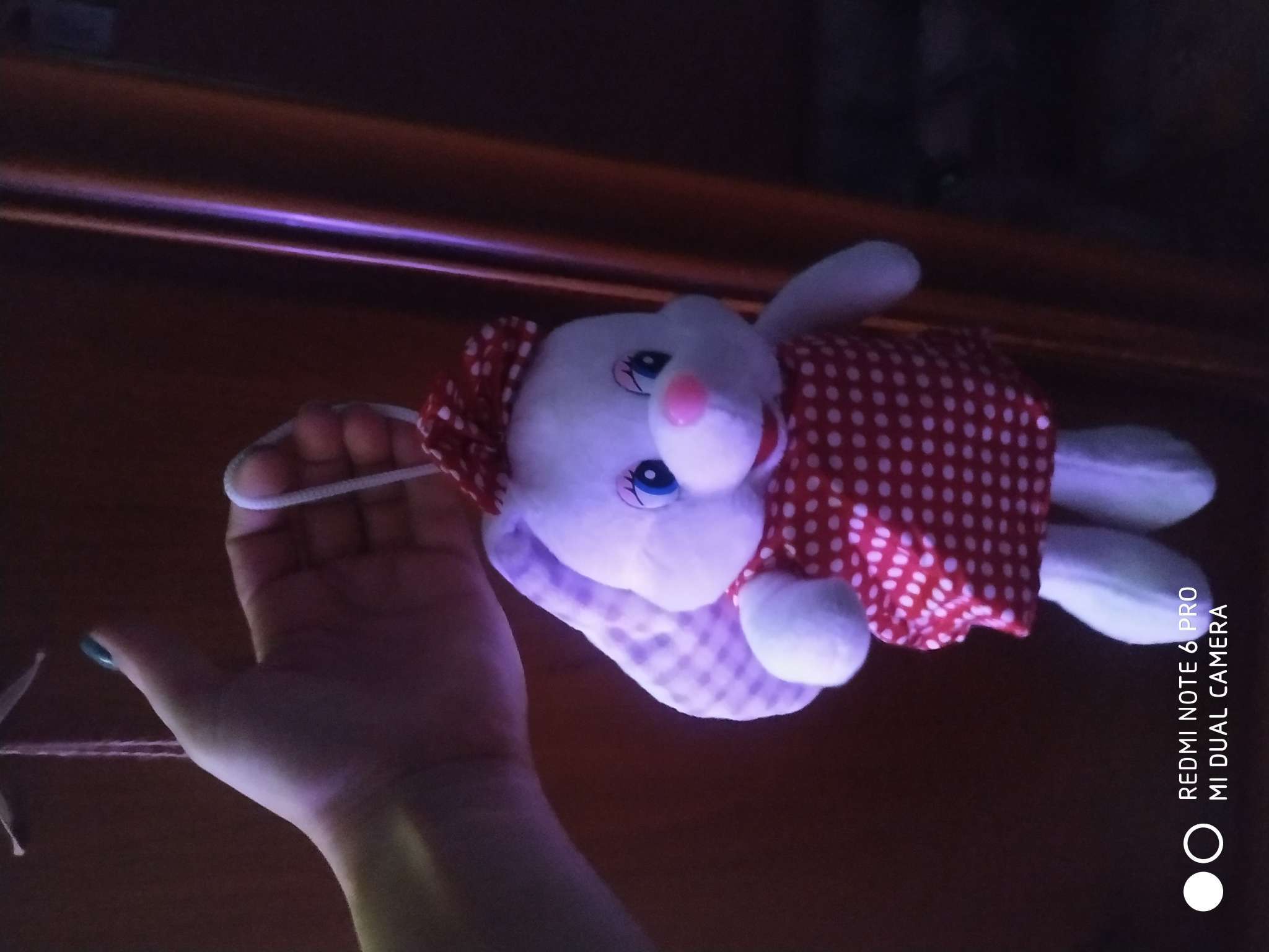 Фотография покупателя товара Мягкая игрушка «Зайка с бантом в горох» - Фото 1