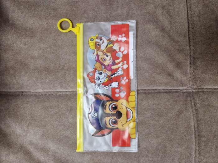 Фотография покупателя товара Пенал мягкий, 1 отделение, 100×210 мм, ПВХ, «Щенячий патруль» - Фото 1