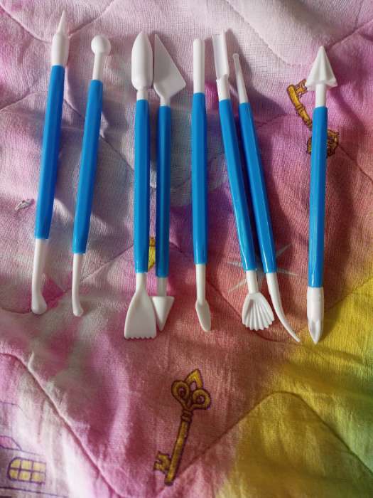 Фотография покупателя товара Набор стеков для лепки из глины, пластилина, пластики, 8 штук, МИКС - Фото 4