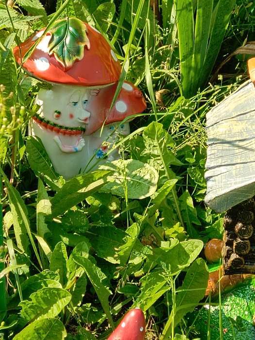 Фотография покупателя товара Садовая фигура "Мухомор парочка" 20х18х25см - Фото 1