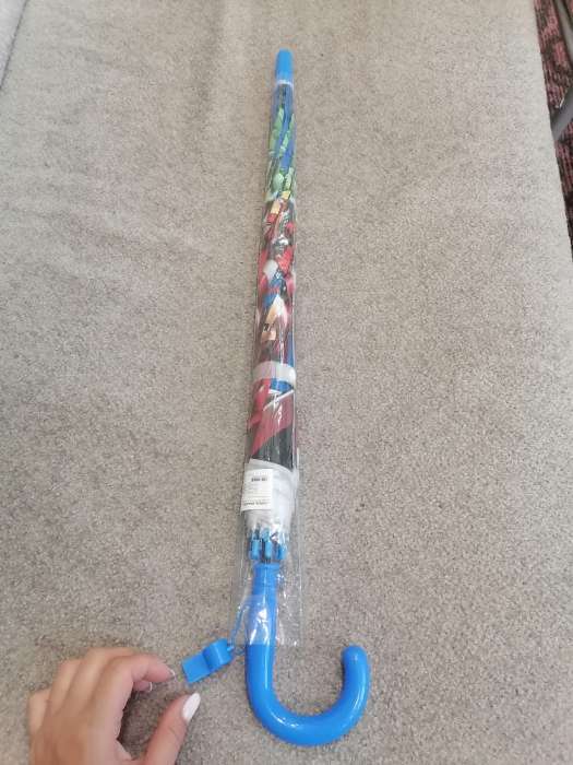 Фотография покупателя товара Зонт детский, 8 спиц, Ø 86 см, Мстители - Фото 1