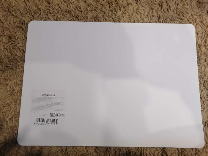 Фотография покупателя товара Доска для лепки А4 Calligrata «Популярная», эконом, 1000 мкм, пластик, белая - Фото 4