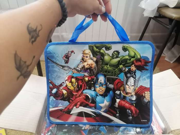 Фотография покупателя товара Папка с ручками пластик А4 80 мм 330×240 ПТ 14-4 «Человек-паук» - Фото 13