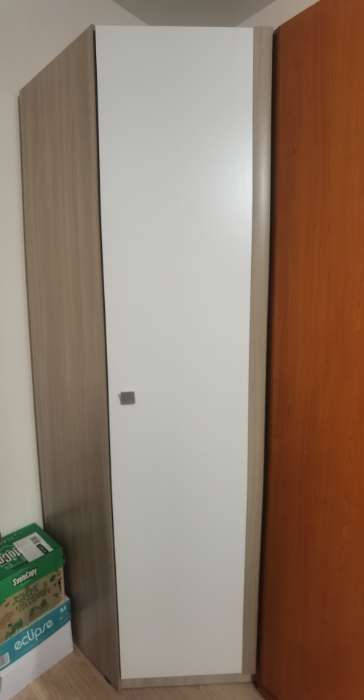 Фотография покупателя товара Угловой шкаф Глэдис, Ясень шимо светлый/Белый - Фото 2