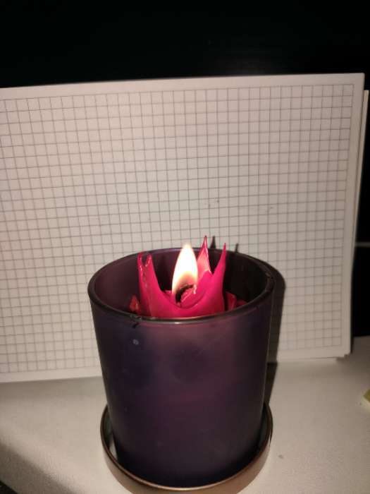 Фотография покупателя товара Свеча формовая с надписью Light a candle, 1.5×1.5×8.5 см, соевый воск, МИКС - Фото 2