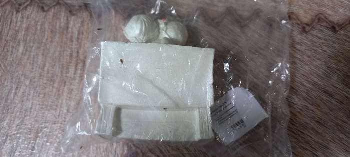 Фотография покупателя товара Фигурка гипс «Ангел на скамейке», перламутр, 8×7×5 см - Фото 3