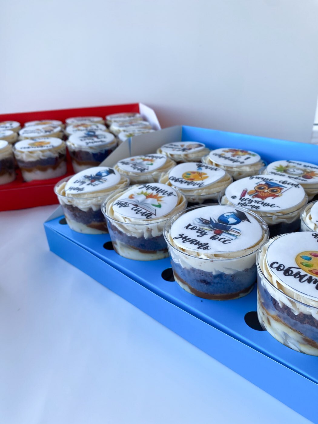 Фотография покупателя товара Коробка для 9 капкейков с окном, крафт, 25×25×10 см - Фото 10