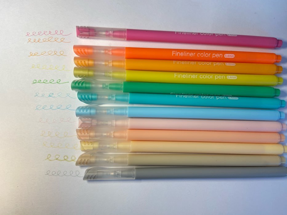 Фотография покупателя товара Набор профессиональных маркеров " Пастельные", 12 цветов, узел 0.4 мм