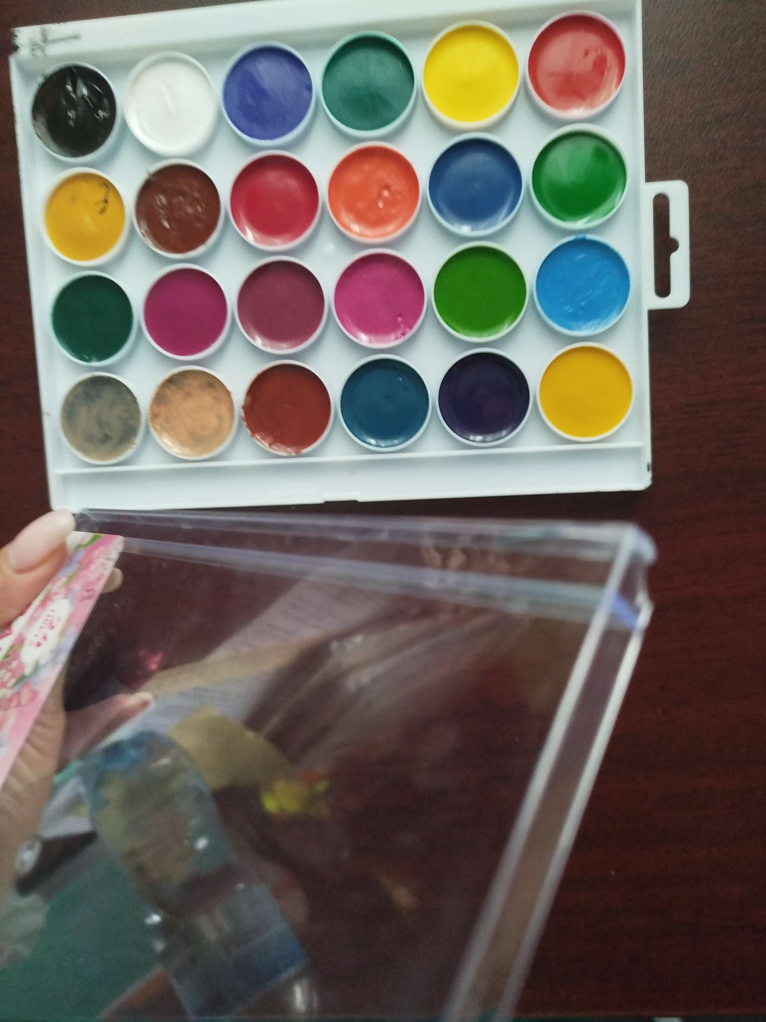 Фотография покупателя товара Акварель медовая, 24 цвета «Кошечка мари», европодвес - Фото 7