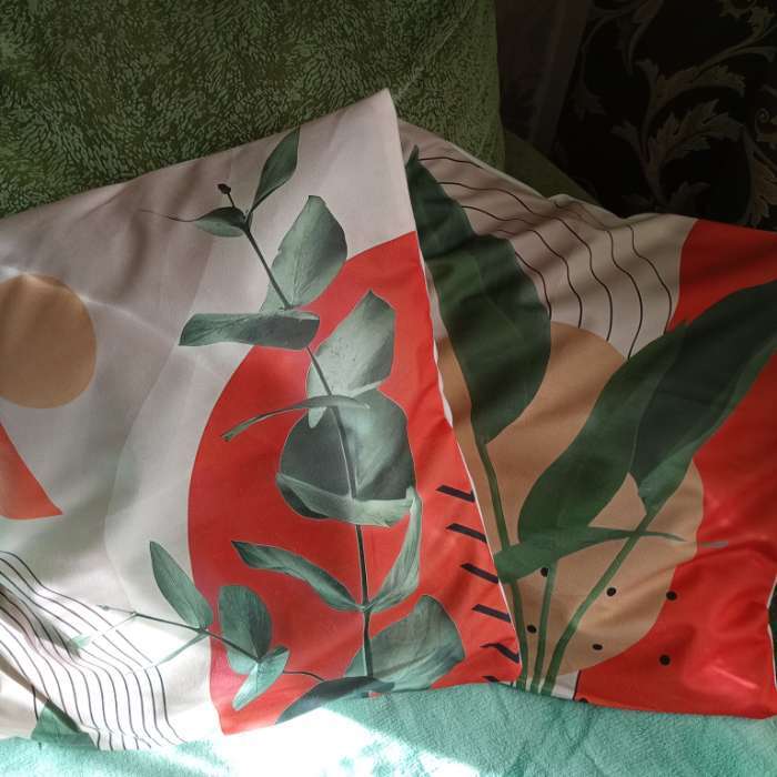 Фотография покупателя товара Набор декоративных наволочек Этель Summer 45×45 см - 2 шт., велюр - Фото 2