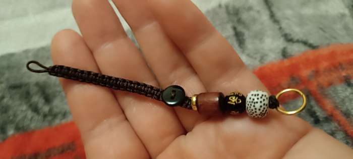 Фотография покупателя товара Брелок для ключей на кольце «На удачу. Луна и звёзды» 8 см - Фото 1