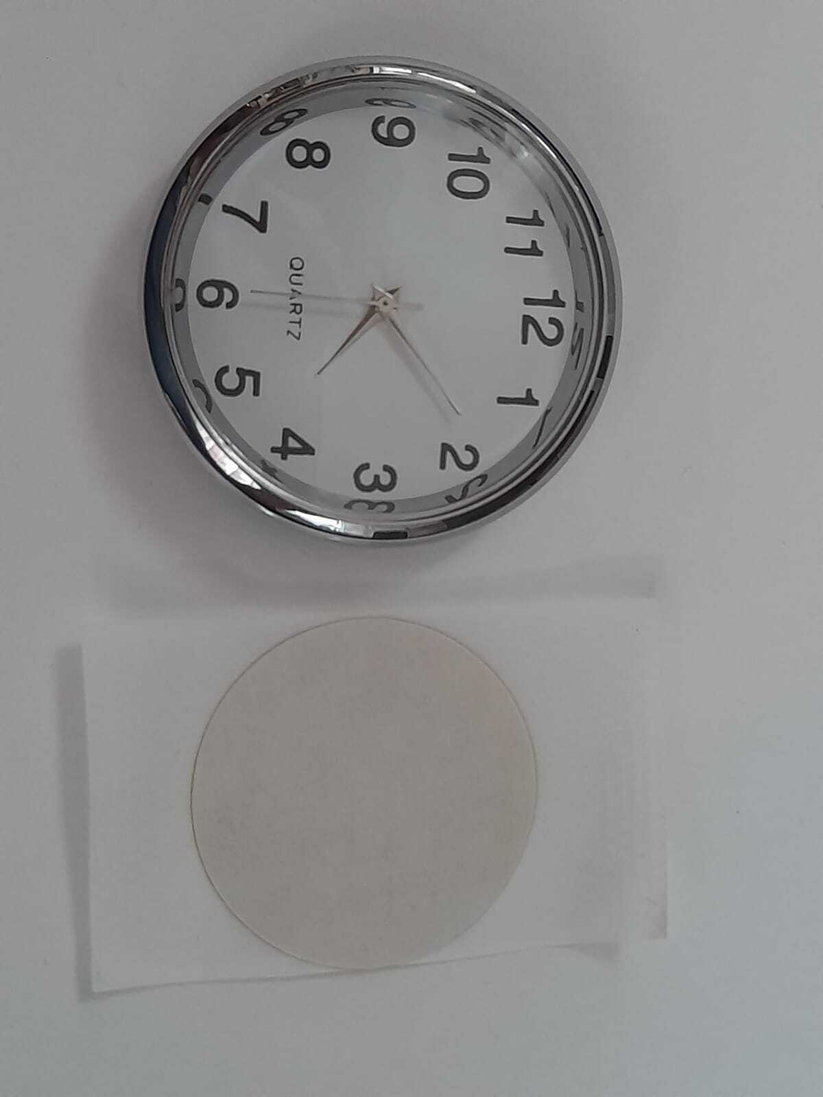 Фотография покупателя товара Часы автомобильные, внутрисалонные, d=4.5 см, синий циферблат - Фото 1