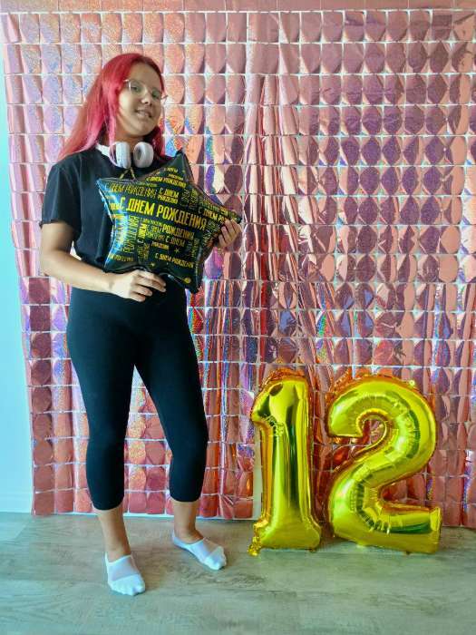 Фотография покупателя товара Фотозона - занавес 100×200 см, золотой - Фото 14