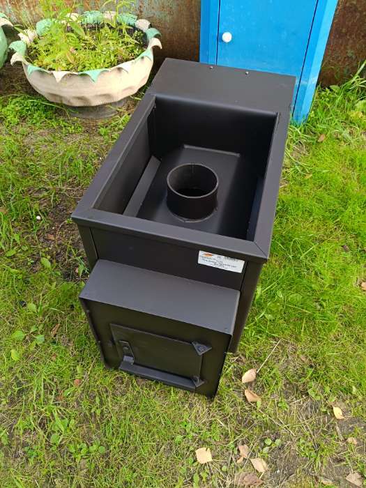 Фотография покупателя товара Печь банная ПБ-12Б, бак из стали 25 л, сталь 3 мм - Фото 1