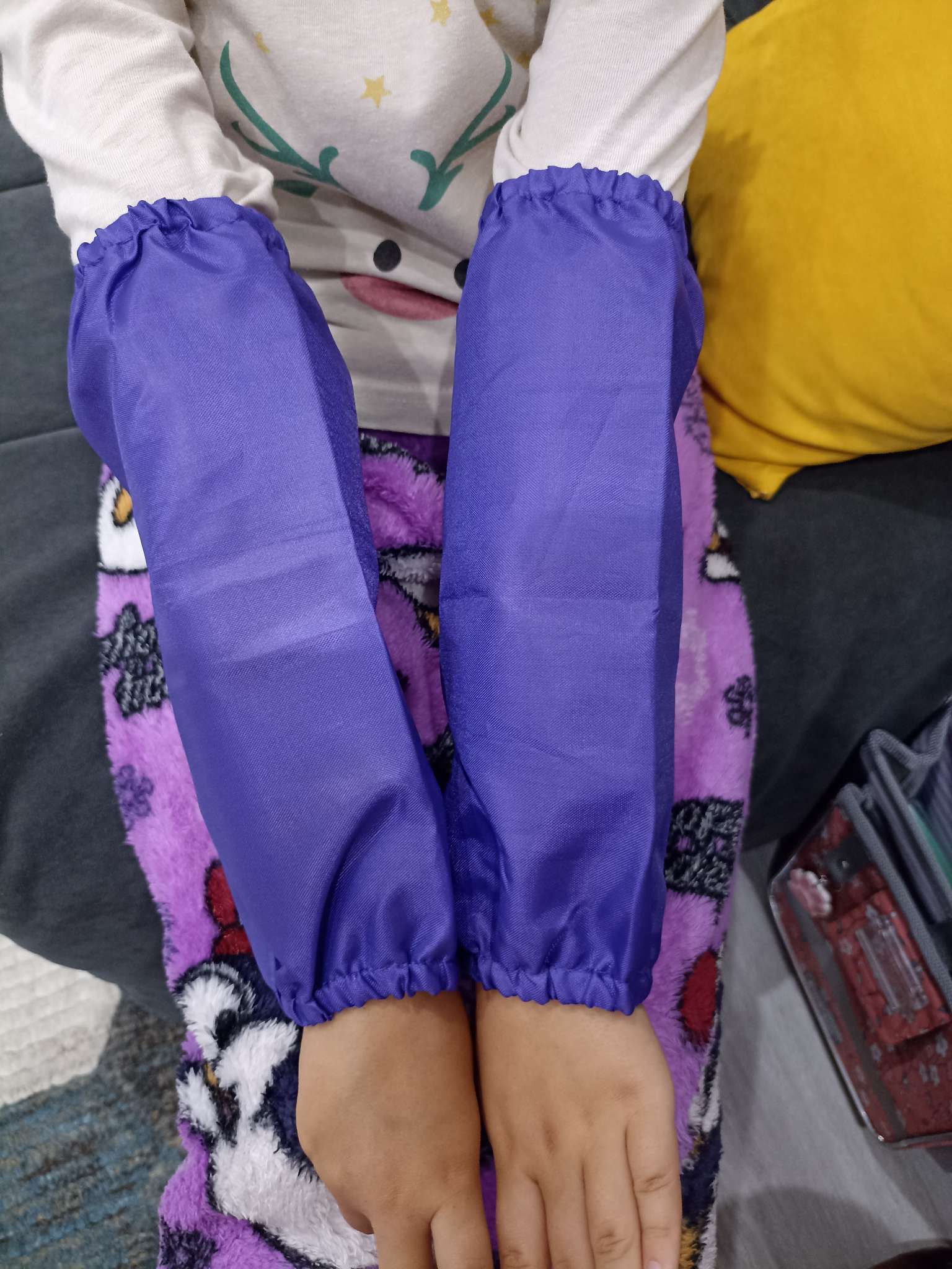 Фотография покупателя товара Нарукавники для труда 250×160, Calligrata, фиолетовые - Фото 1