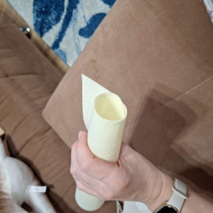 Фотография покупателя товара Фетр жёсткий «Топленое молоко» 1 мм (набор 10 листов) формат А4 - Фото 6