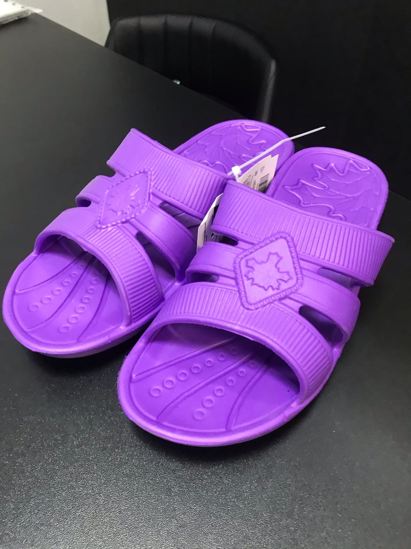 Фотография покупателя товара Сланцы женские, цвет фиолетовый, размер 36-37 - Фото 1