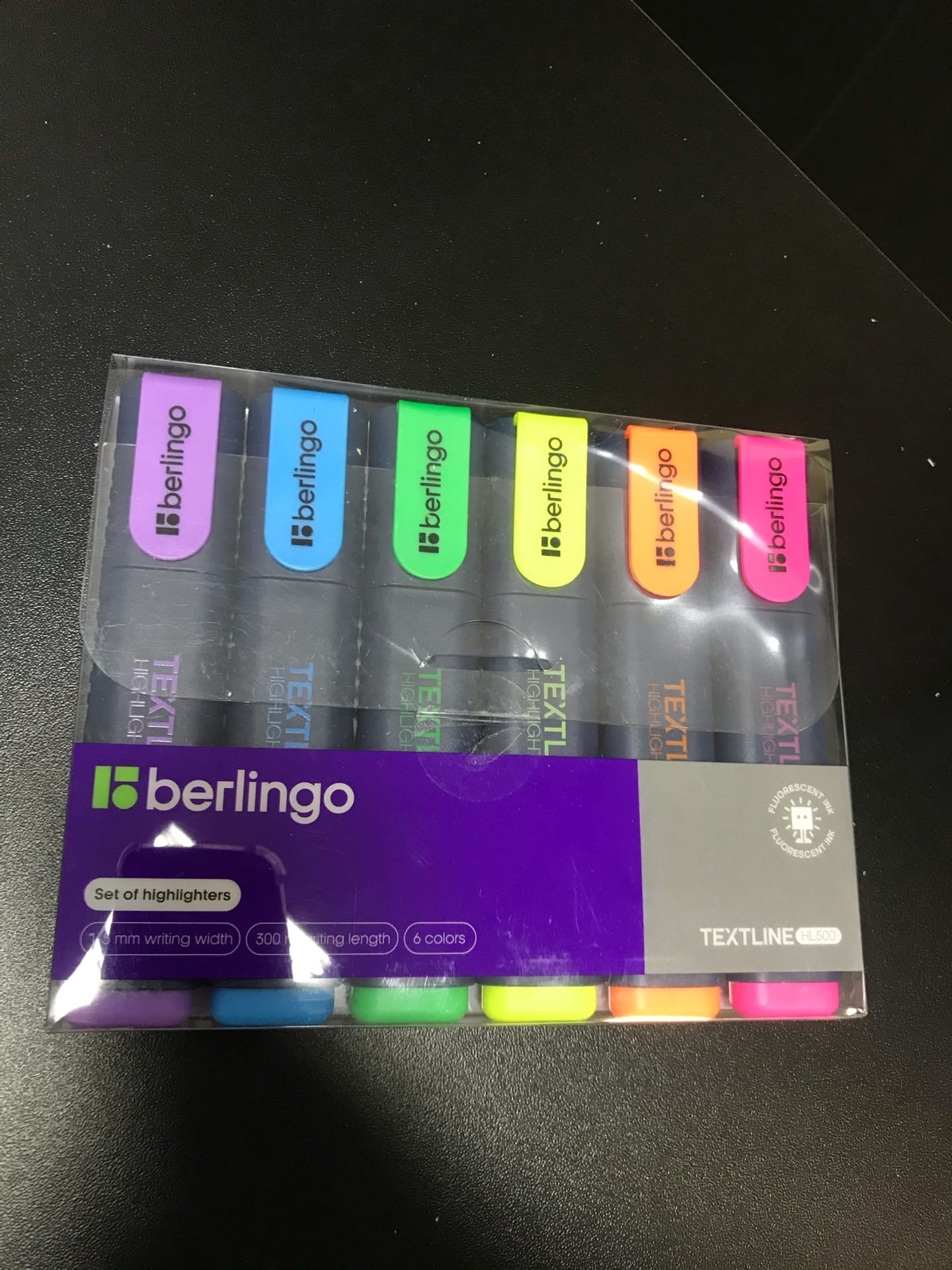 Фотография покупателя товара Набор маркеров-текстовыделителей, узел 5.0 мм, Berlingo, 6 цветов, европодвес - Фото 1