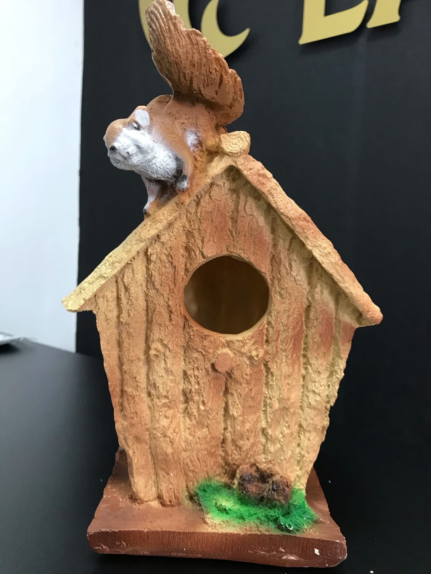 Фотография покупателя товара Подвесной декор "Скворечник с белкой" 28х17см - Фото 1