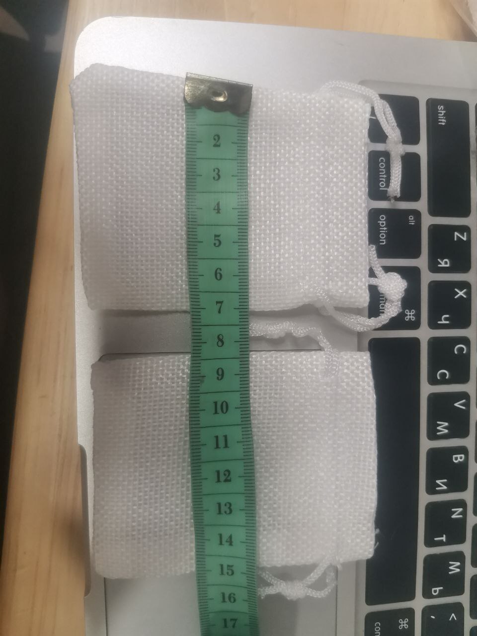 Фотография покупателя товара Холщовый мешочек для украшений, подарков и трав, текстиль «Эко», белый, 7×9 см - Фото 15