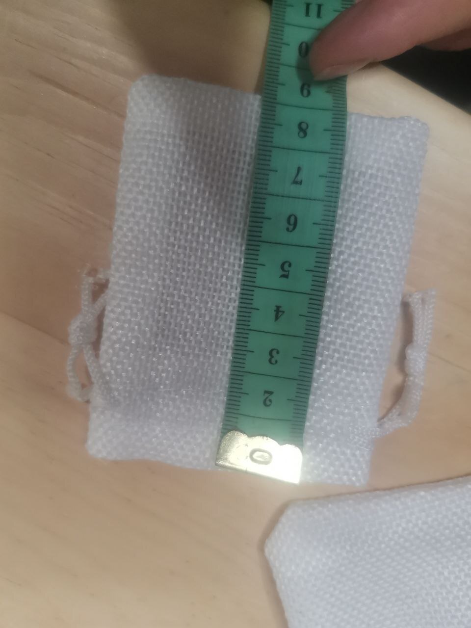 Фотография покупателя товара Холщовый мешочек для украшений, подарков и трав, текстиль «Эко», белый, 7×9 см - Фото 17