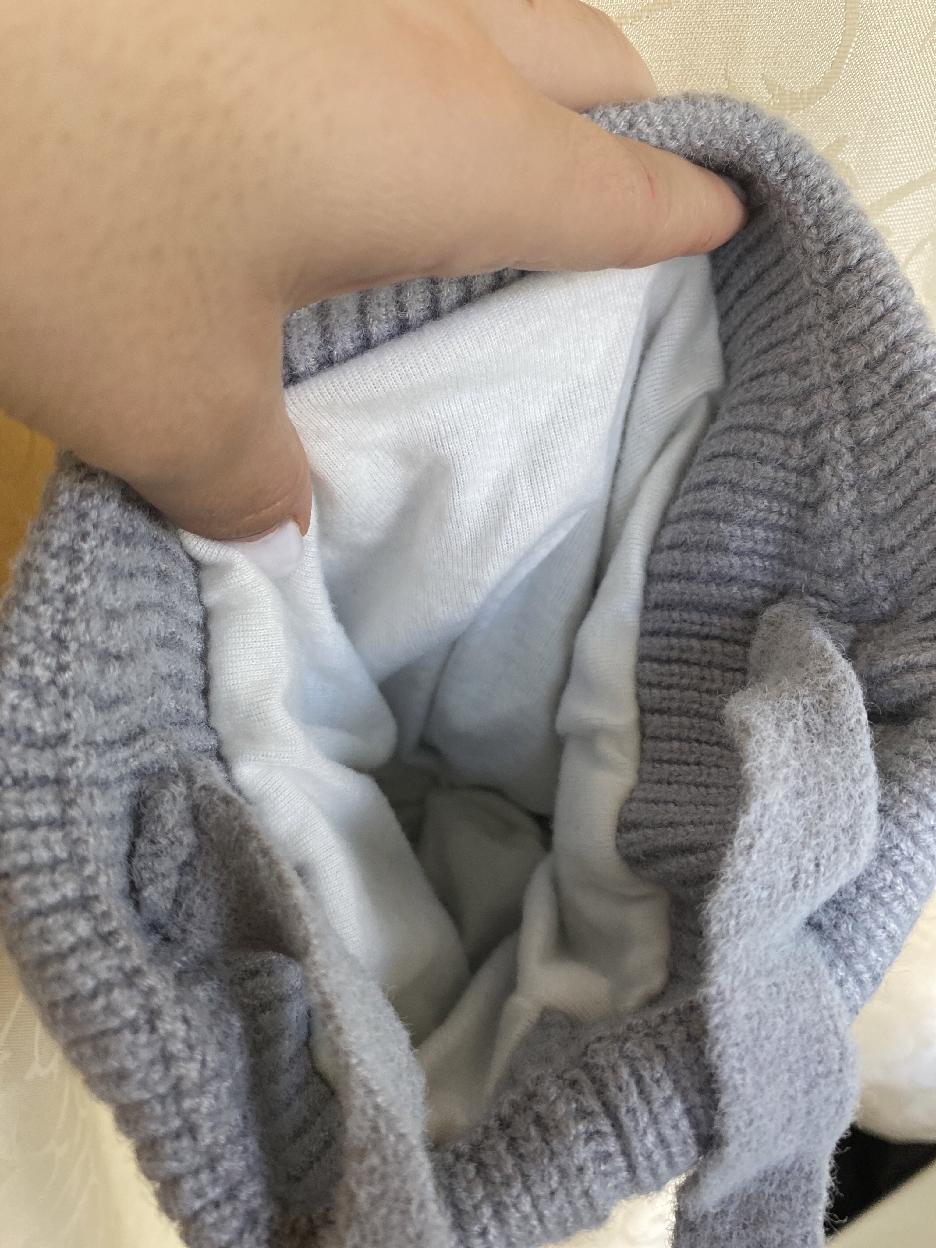 Фотография покупателя товара Шапка утепленная «Крошка Я», размер 48-50, серая - Фото 1