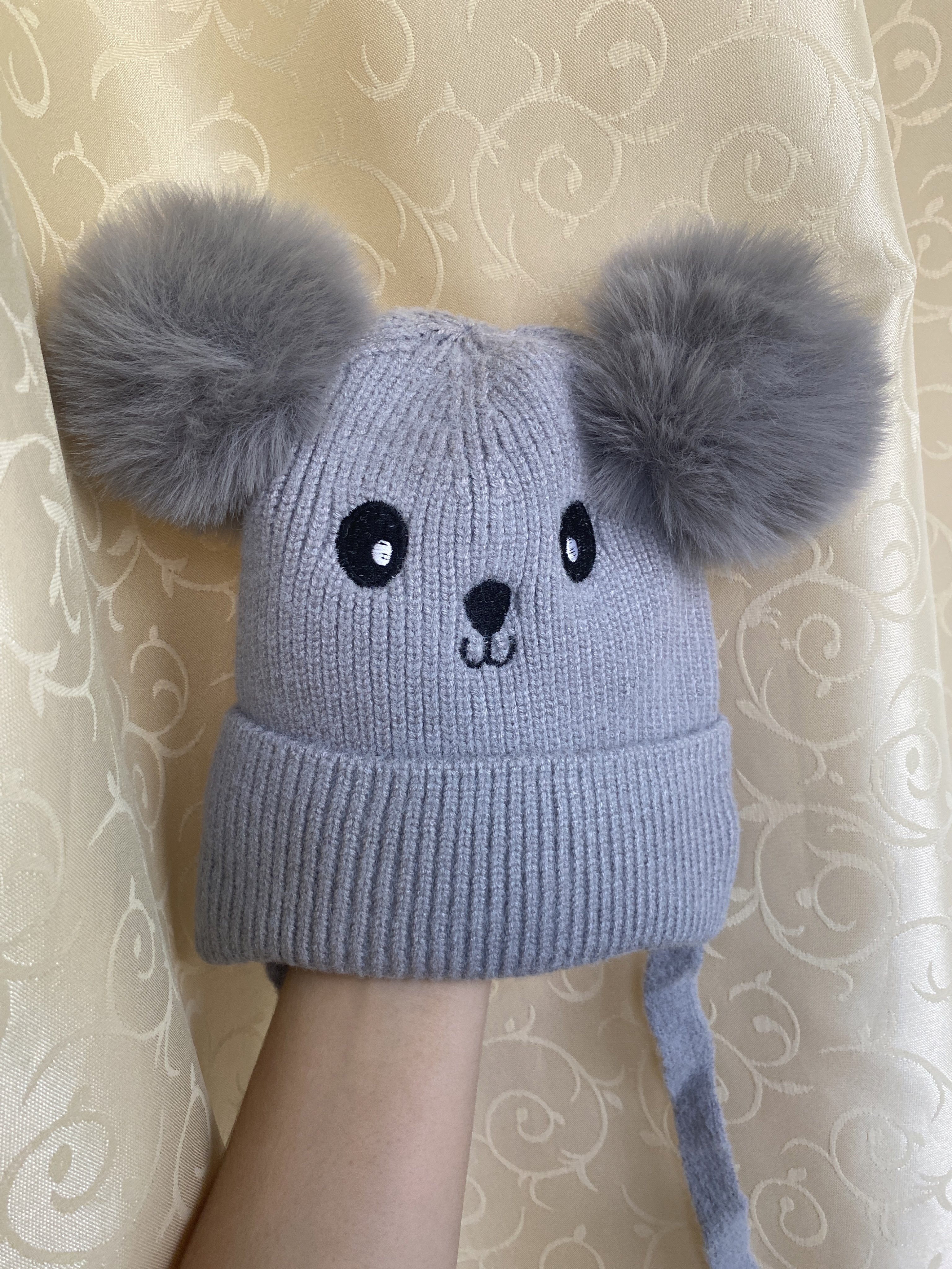 Фотография покупателя товара Шапка утепленная «Крошка Я», размер 48-50, серая - Фото 2