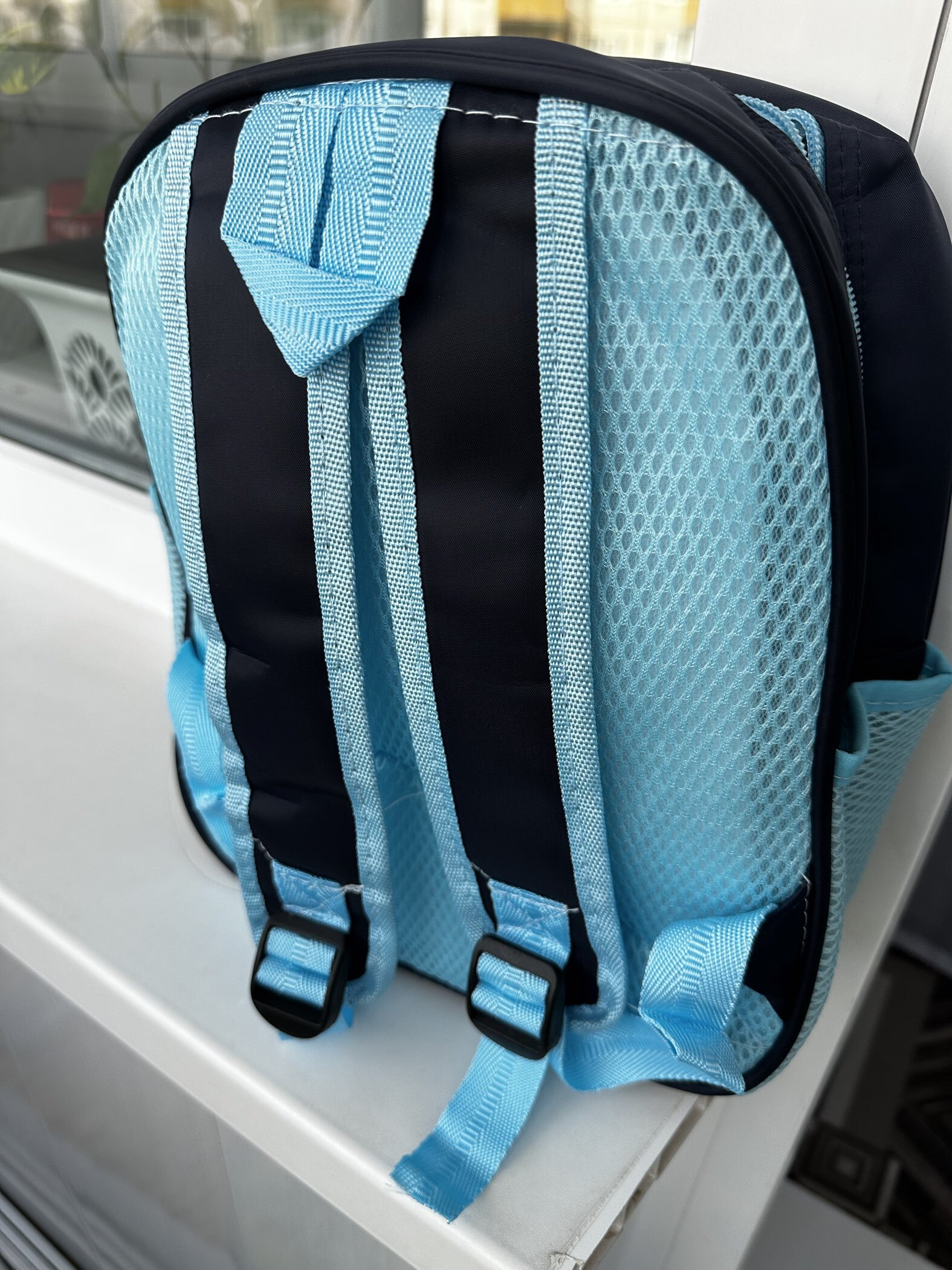 Фотография покупателя товара Рюкзак детский на молнии «Выбражулька», 3 наружных кармана, цвет синий/голубой - Фото 2