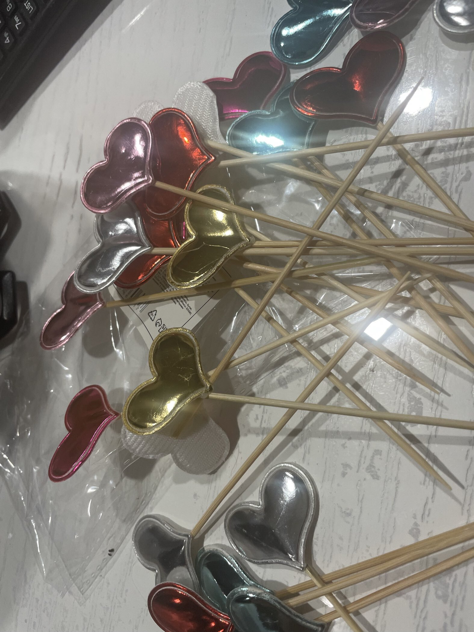 Фотография покупателя товара Шпажки для канапе «Сердечки», 15 см, набор 24 шт. - Фото 1