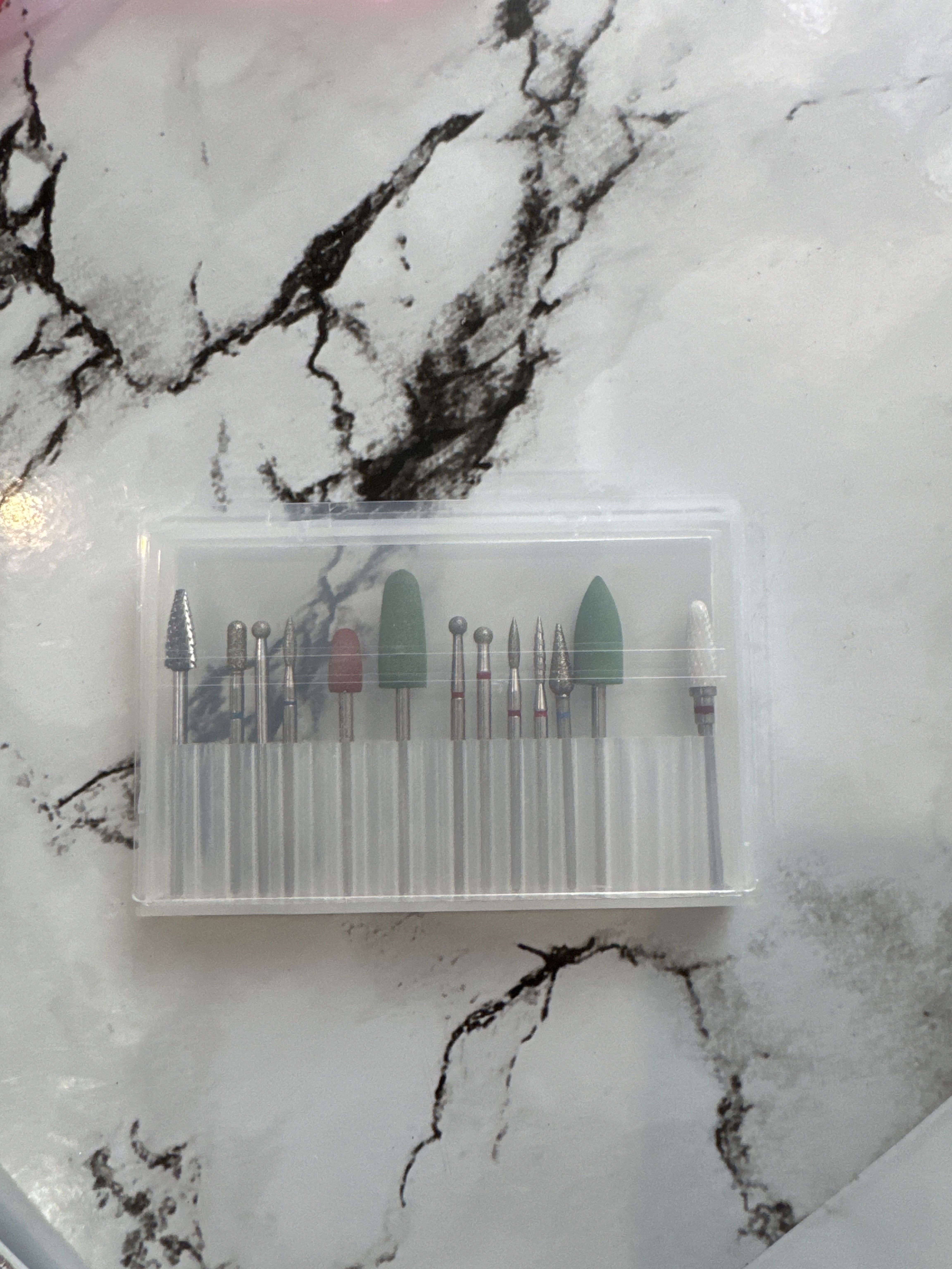 Фотография покупателя товара Органайзер для фрез, 20 отделений, 10×6.5 см, прозрачный - Фото 1