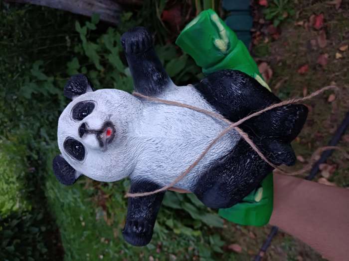 Фотография покупателя товара Подвесной декор "Панда на бамбуке" 24х15х25см - Фото 3