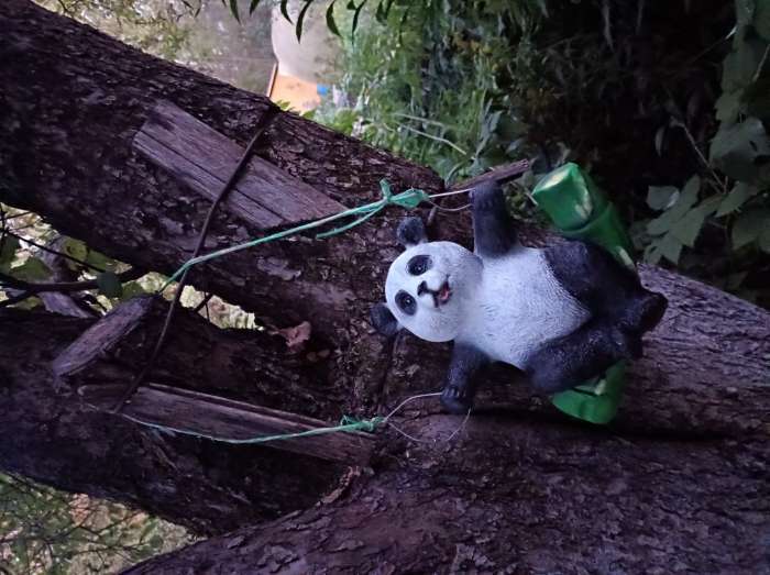 Фотография покупателя товара Подвесной декор "Панда на бамбуке" 24х15х25см - Фото 5