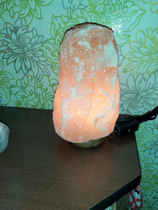 Фотография покупателя товара Солевая лампа Wonder Life "Скала", 15 Вт, 4-6 кг, красная гималайская соль, от сети - Фото 2