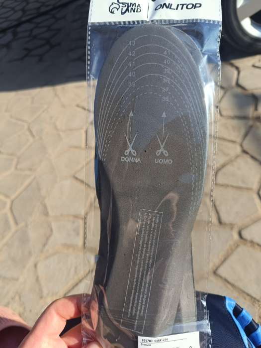 Фотография покупателя товара Стельки для обуви, универсальные, спортивные, р-р RU до 43 (р-р Пр-ля до 44), 27.5 см, пара, тёмно-синяя - Фото 6