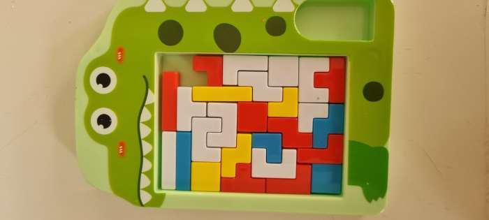 Фотография покупателя товара Логическая настольная игра «Кроко тетрис», головоломка, 1 игрок, 3+ - Фото 3