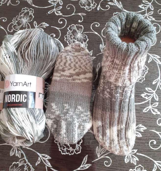 Фотография покупателя товара Пряжа для вязания спицами, крючком YarnArt, Nordic, 20% шерсть, 80% акрил, 510 м/150 г, (667) - Фото 1