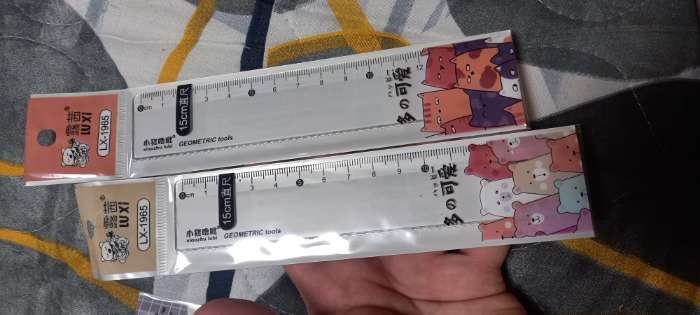 Фотография покупателя товара Линейка 15 см "Котики, Мишки", в пакете - Фото 5