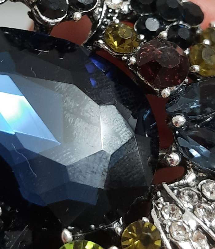 Фотография покупателя товара Брошь «Императрица» самоцветная, цветная в серебре