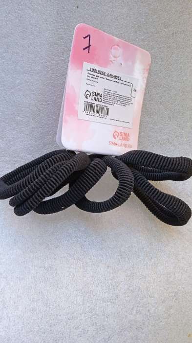 Фотография покупателя товара Резинки для волос QF «Вивьен», набор 6 шт., тайна, 4 см, чёрная - Фото 1