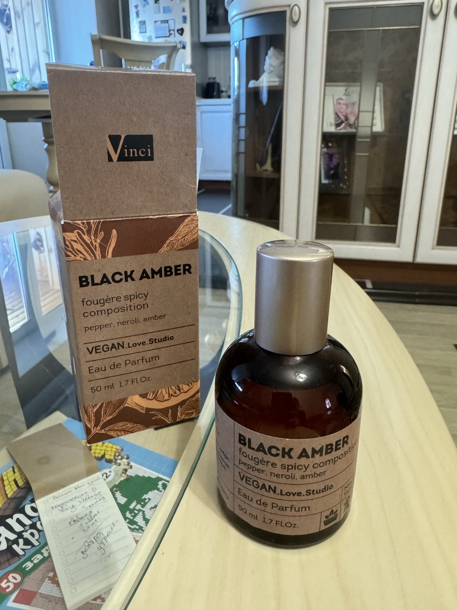 Фотография покупателя товара Парфюмерная вода женская Vegan Love Studio Black Amber, 50 мл (аромат Black Pepper & Amber, Neroli) - Фото 1