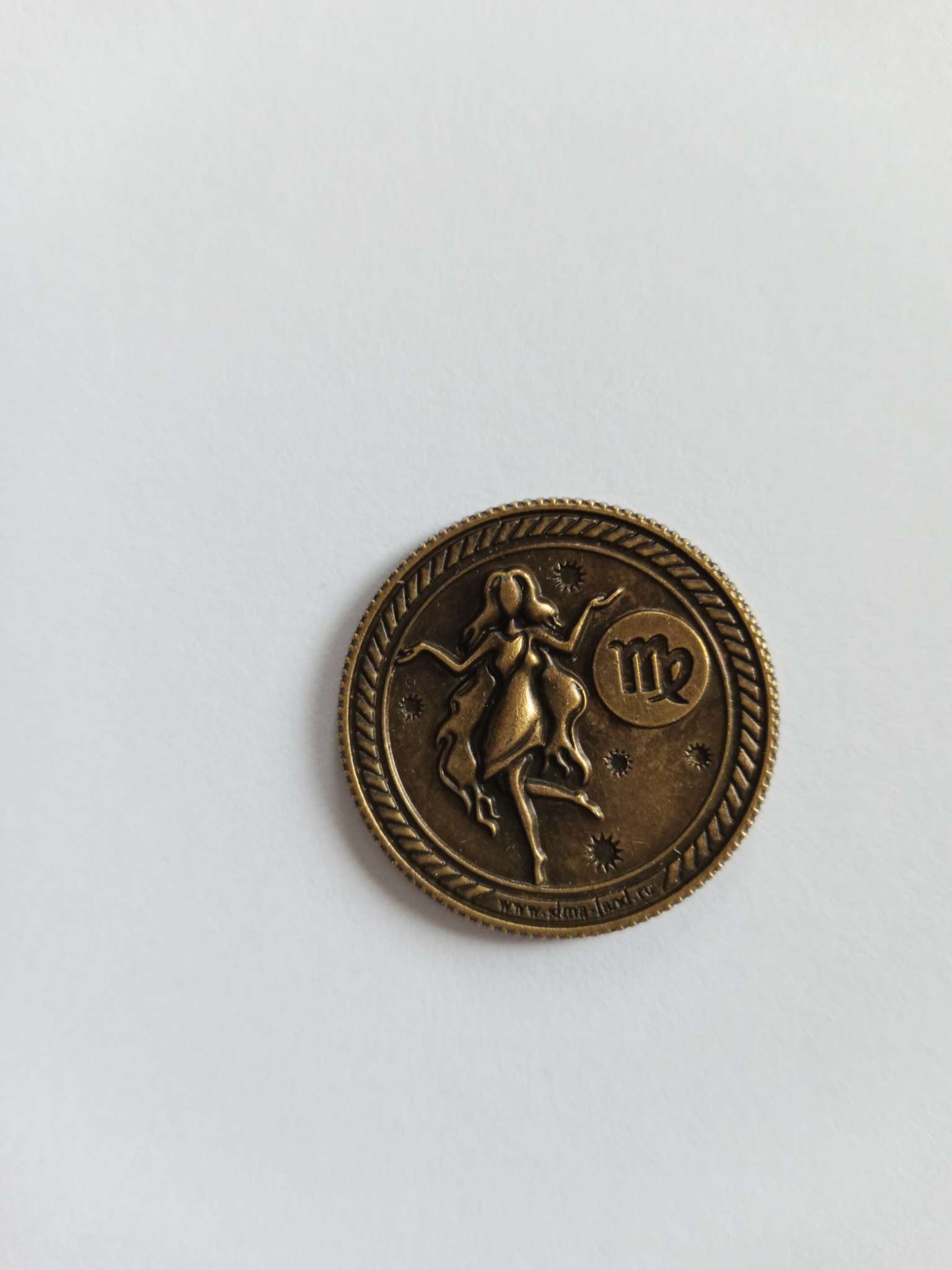 Фотография покупателя товара Монета сувенир знак зодиака «Козерог», d=2.5 см - Фото 2