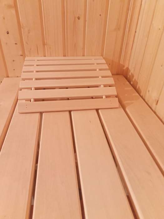 Фотография покупателя товара Подголовник для бани и сауны, 31×35×9.5 см, деревянный, анатомический, «Добропаровъ» - Фото 2