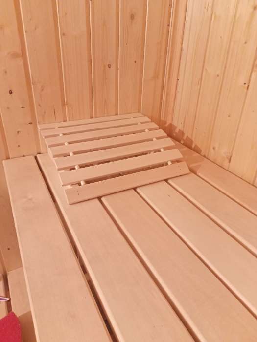 Фотография покупателя товара Подголовник для бани и сауны, 31×35×9.5 см, деревянный, анатомический, «Добропаровъ» - Фото 1