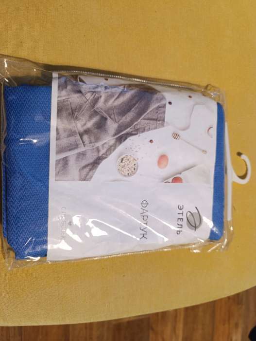 Фотография покупателя товара Фартук кухонный «Этель» Freedom, 60×70 см, лён 61%, хлопок 39%, 500 г/м², синий - Фото 2